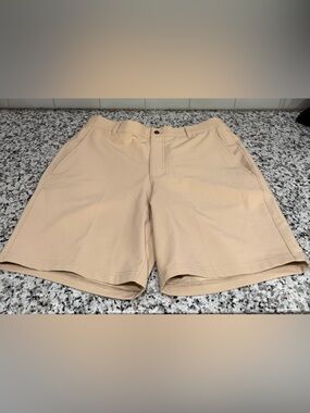 Men's Beige Performance Shorts